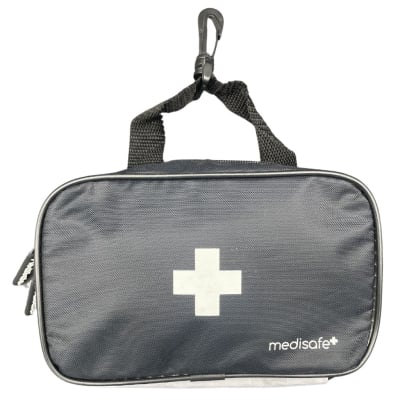 Trousse de secours réfléchissante noire