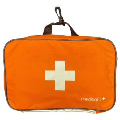 Trousse de secours réfléchissante orange grand modèle