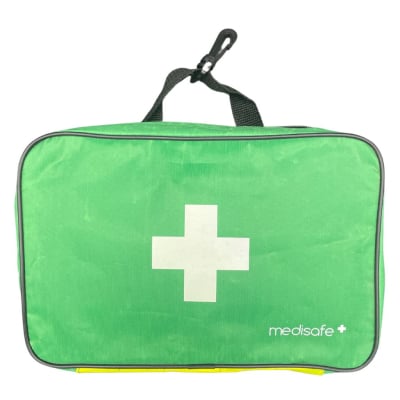 Trousse de secours réfléchissante verte