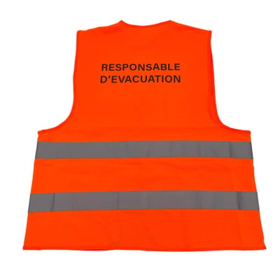 gilet de sécurité responsable d'évacuation