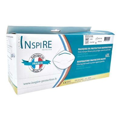 Masques de protection respiratoire - Pliable - FFP2 NR / FFP3 NR -  inspire-protection