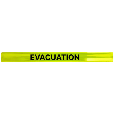 Brassard d'identification auto-enroulant EVACUATION