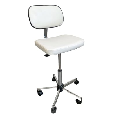 tabouret blanc avec dossier