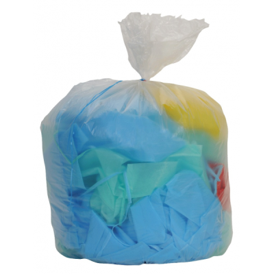 Sac poubelle transparent - polyéthylène haute densité - 110 litres