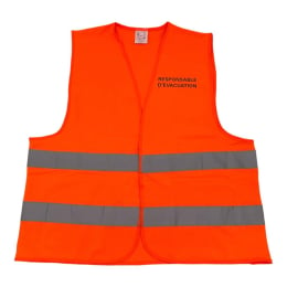 Gilet haute visibilité responsable d'évacuation