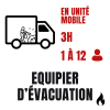 formation équipier évacuation unité mobile