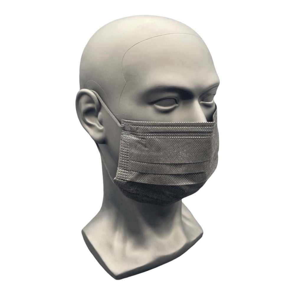 Adulte Noir - Masque Chirurgical TYPE IIRBoîte de 50 masques (5  sous-sachets de 10 masques) - IDC-Pharma