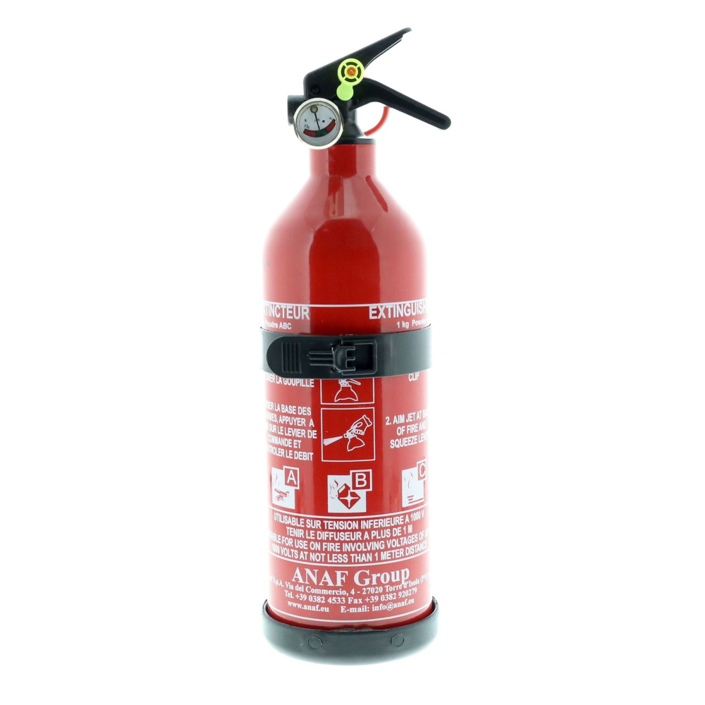 EXTINCTEUR A PRESSION PERMANENTE 1KG ABC AVEC SUPPORT - Protection Incendie  Bénin