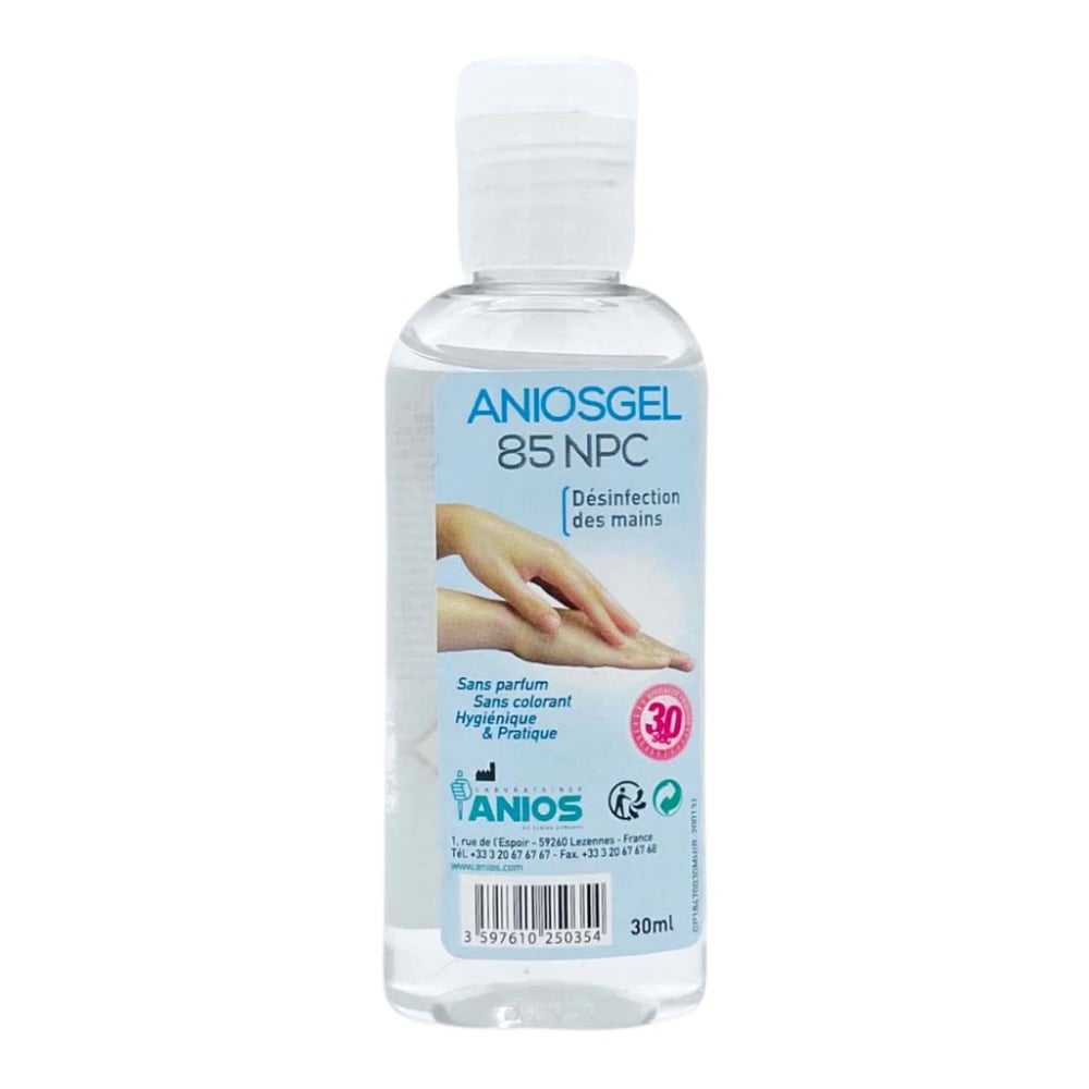 Gel hydroalcoolique Aniosgel, gel antibactérien désinfectant 1 litre
