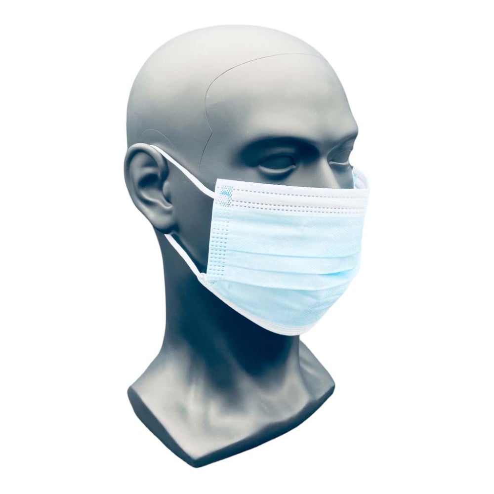 Masque chirurgical noirs 3 plis type IIR x 50