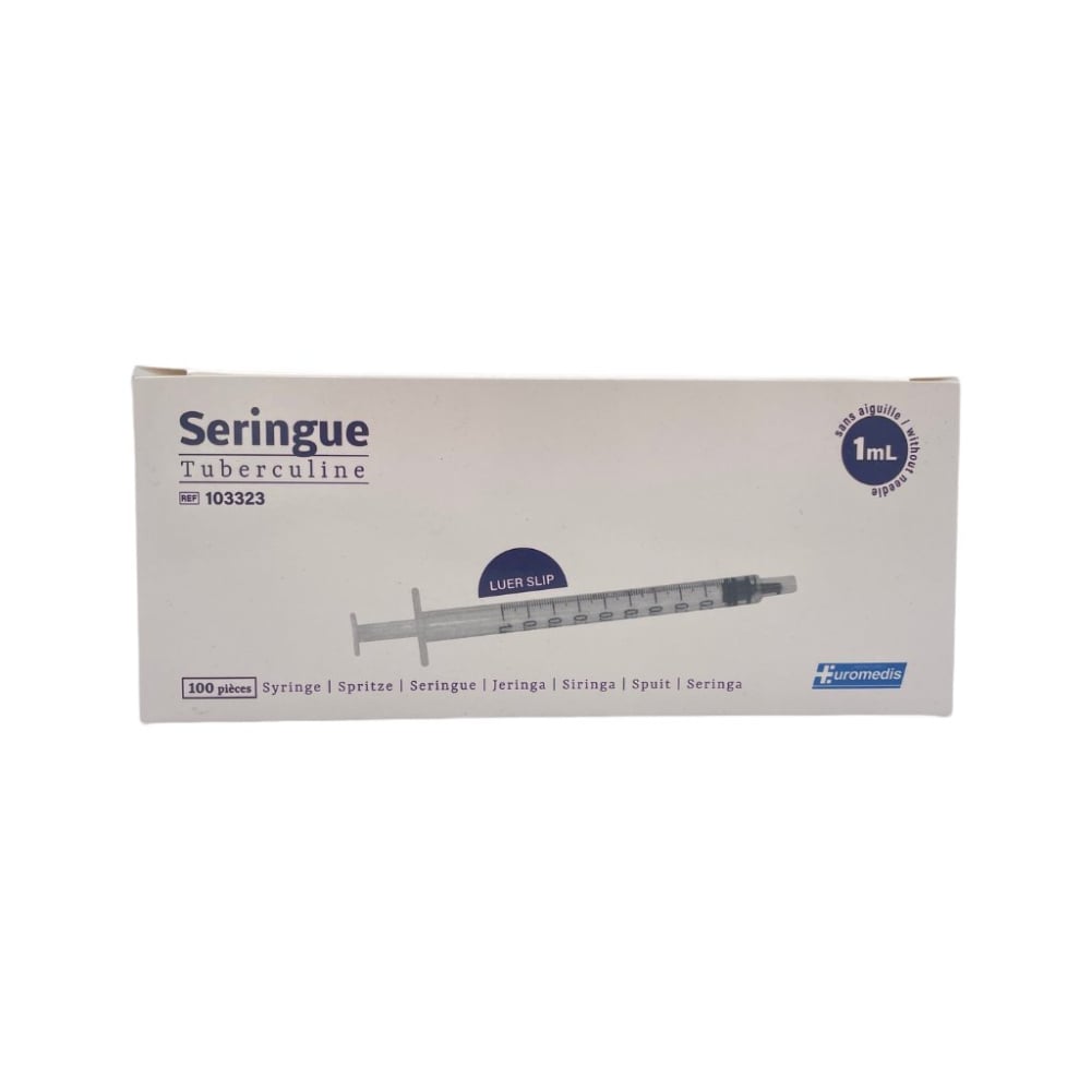 Tuberculin Seringue Jetable Stérile de 1 ml - 100