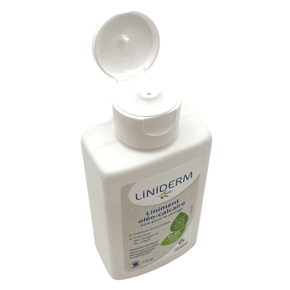 Liniment oléo-calcaire bio Liniderm - nettoie et protège bébé