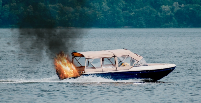 Matériel incendie en mer