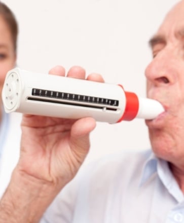 Débit de crête du spiromètre personnel Protable - Débitmètre expiratoire -  Spirométrie Fonction pulmonaire