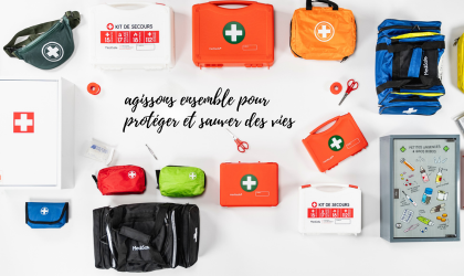 Trousse de Premiers Soins Vide, Mini Pochette Médicale Portable