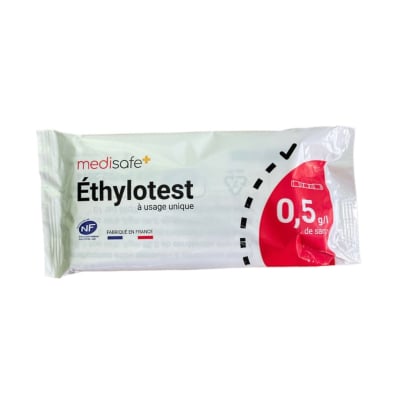 Éthylotest avec ballon jetable Medisafe 0,5g