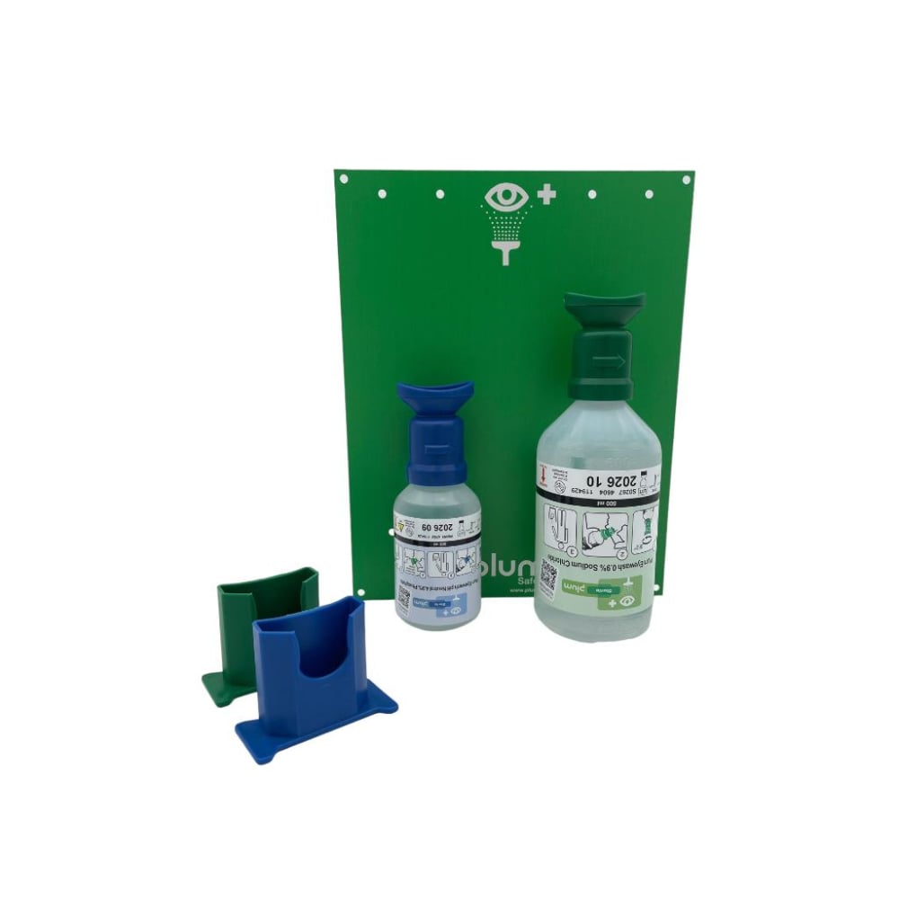 Station lavage oculaire 500 ml NaCl + 200 ml pH Neutral