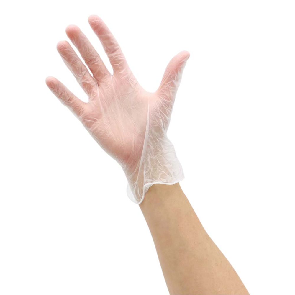 Gants plastique jetables vinyle pour la sécurité et protection des mains