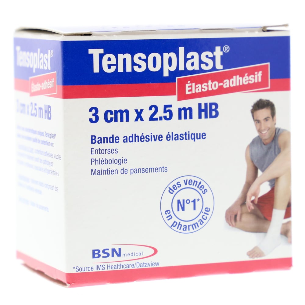 Bande Tensoplast 2,5m x 3cm - Strapping