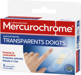 Pansement Transparent Doigts, 8 unités – Technologie hydrocolloïde pour une protection et une cicatrisation optimales