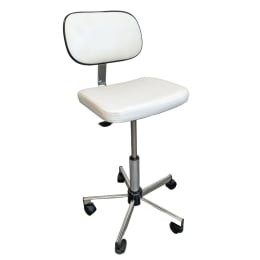 Tabouret blanc avec dossier