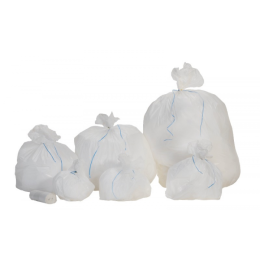 P01518 - Sac poubelle Blanc 50L 20µ - 250 un