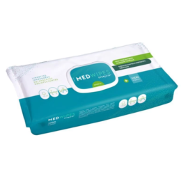 Lingettes désinfectantes sans alcool MEDWIPES par 100