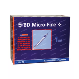 Seringue à insuline 1ml BD MICRO-FINE™  boîte de 200