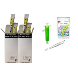 20 batons lumineux jaune achetés = 1 kit essentiel outdoor OFFERT